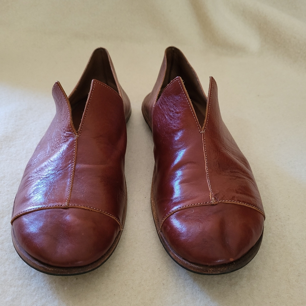 Cliff Dwellers Leather Shoes Men's Size 45 Slip On Handmade California
